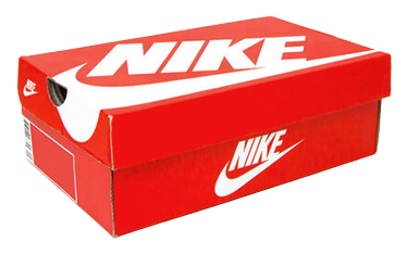 Nike shoe box ready for shipping